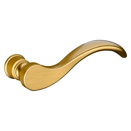 Baldwin Wave Lever Lifetime Satin Brass Door Levers Lifetime Satin Brass 5455V.044.LMR